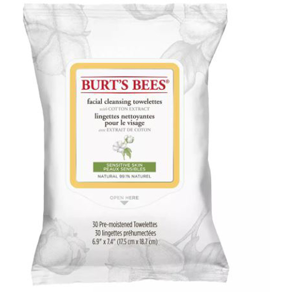Bilde av Burt's Bees Facial Cleansing Towelettes Sensitive 30 Pcs
