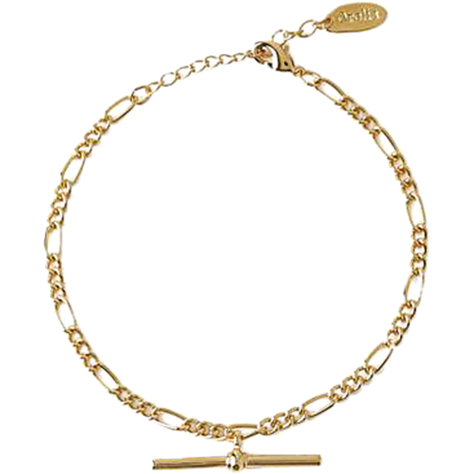 Bilde av Orelia T-bar Chunky Fiagaro Bracelet Pale Gold