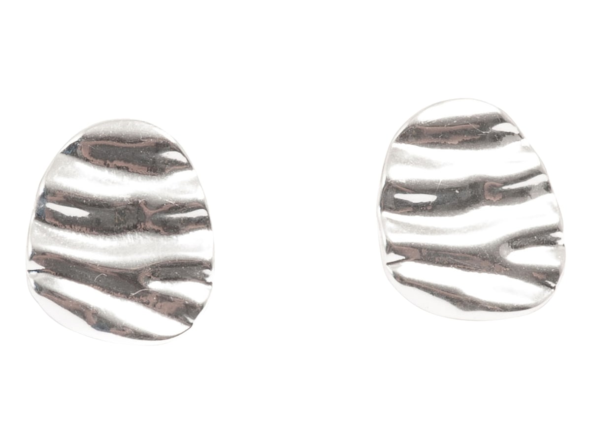 Bilde av A&c Oslo Waves Earring Post Earrings 14 Mm, Plated With Real Silver