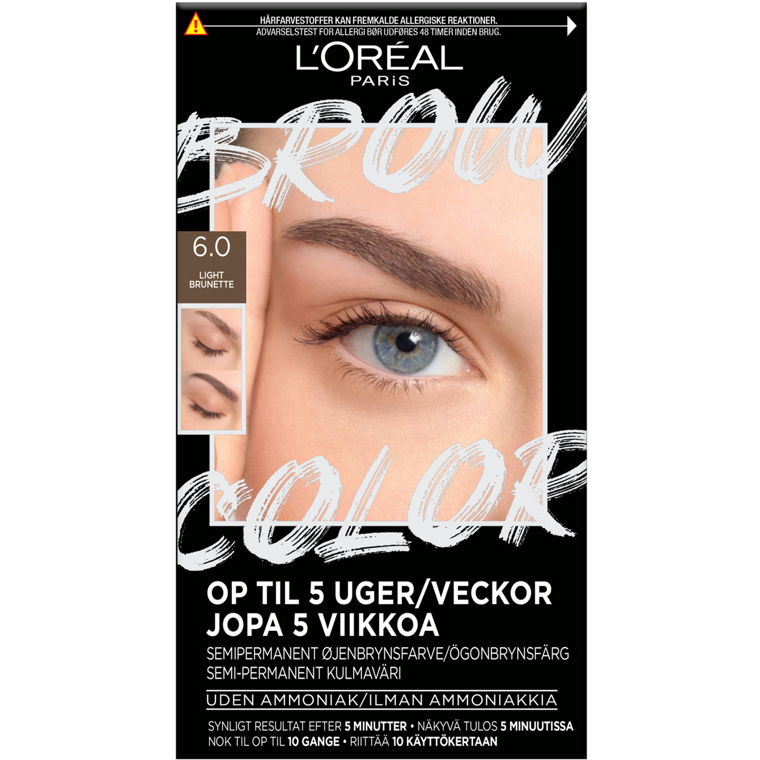 Brow Color Semi-Permanent Eyebrow Color 6.0 Light Brunett