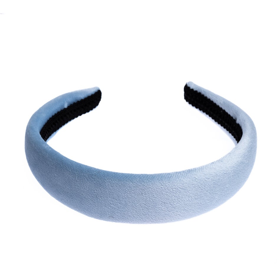 Bilde av Dark Velvet Hair Band Broad Light Blue