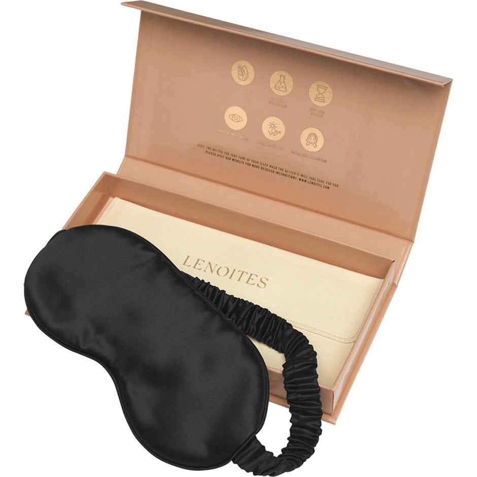 Lenoites Mulberry Sleep Mask  Black