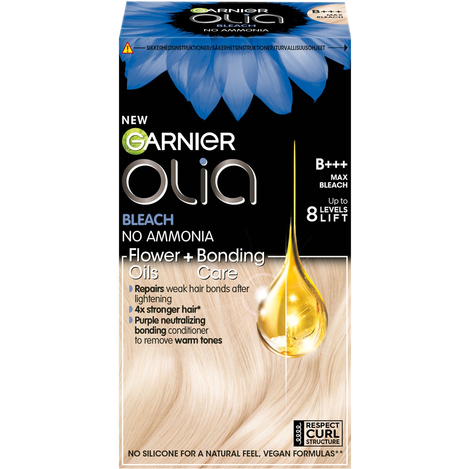 Garnier Olia Permanent Hårfärg B + + + Max Bleach 1 pcs