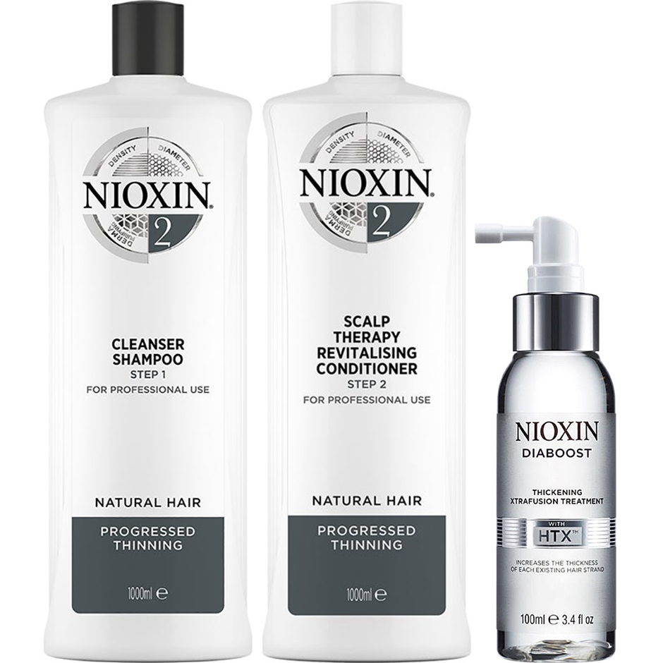 Bilde av Nioxin System 2 Trio For Natural Hair Progressed Thinning Hair