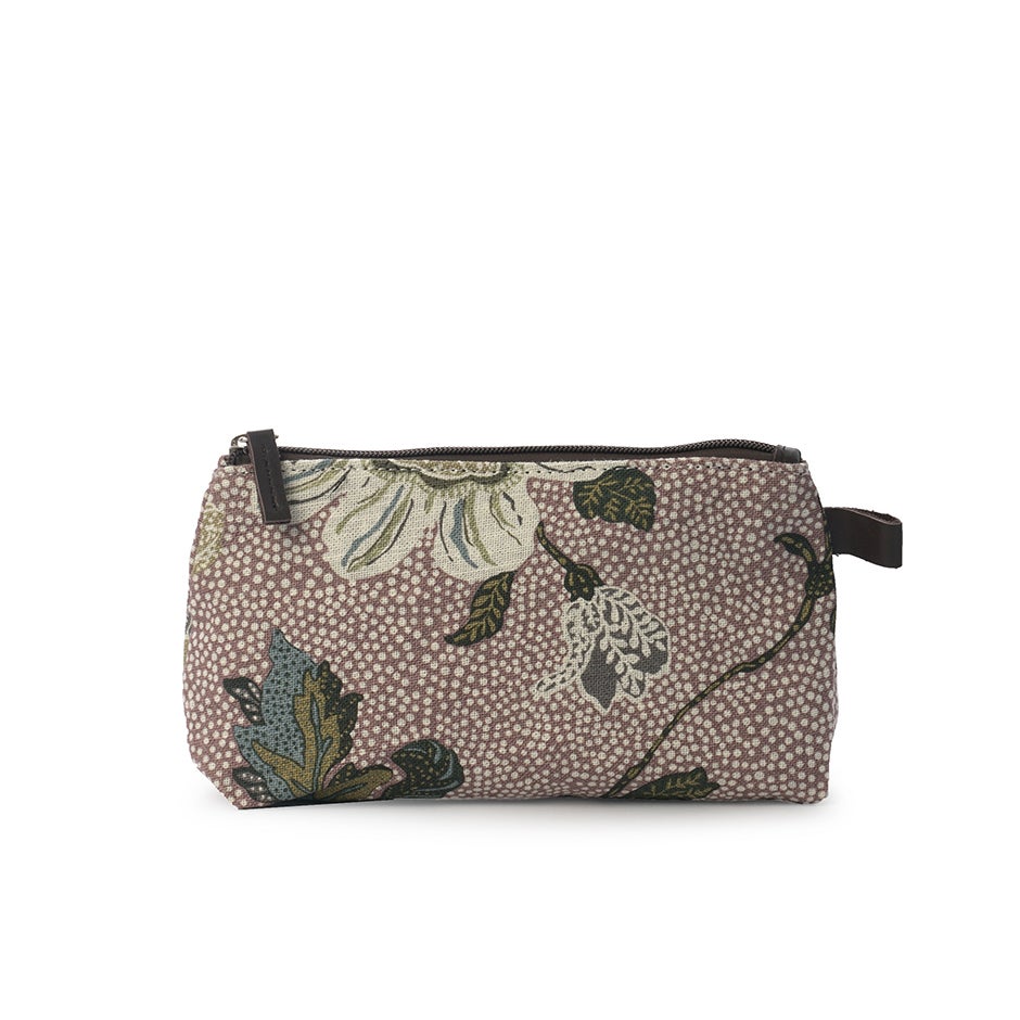 Bilde av Ceannis Cosmetic Small Flower Linen Dusty Pink 21x12x6 Cm