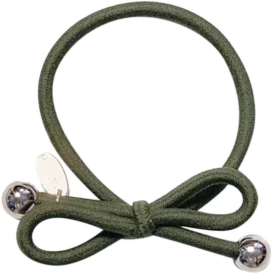 Bilde av Ia Bon Hair Tie Gold Bead Dark Green