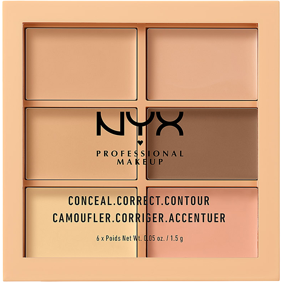 Bilde av Nyx Professional Makeup Conceal, Correct, Contour Palette 3cp01 Light - 9 G