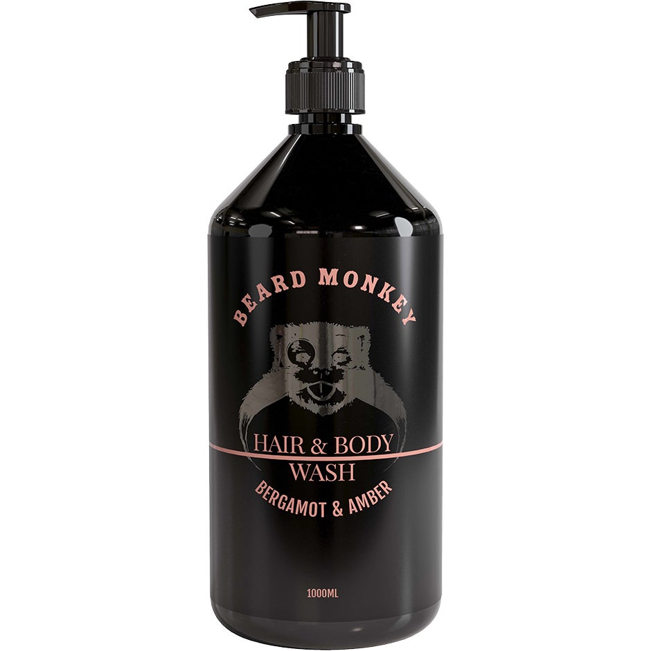 Bilde av Beard Monkey Hair & Body Bergamot & Amber 1000 Ml