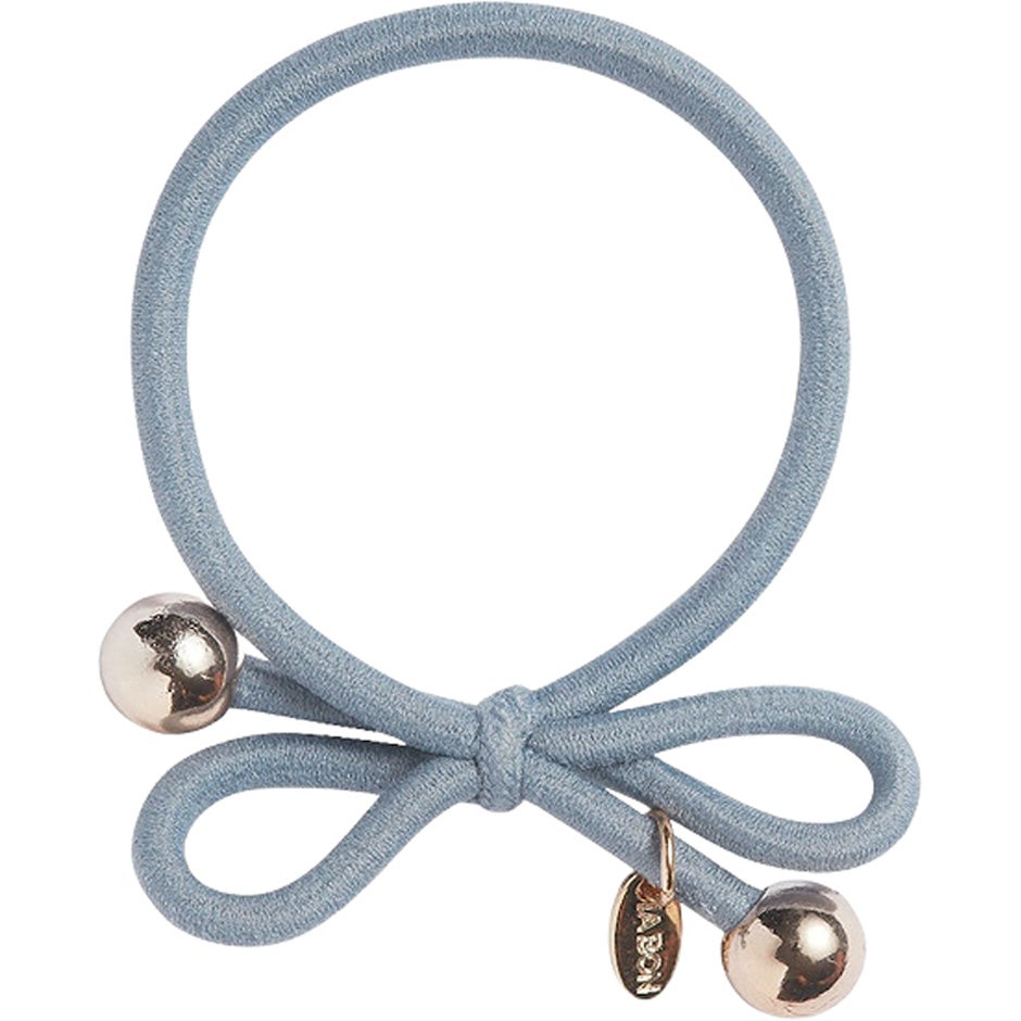 Bilde av Ia Bon Hair Tie Gold Bead Dusty Blue