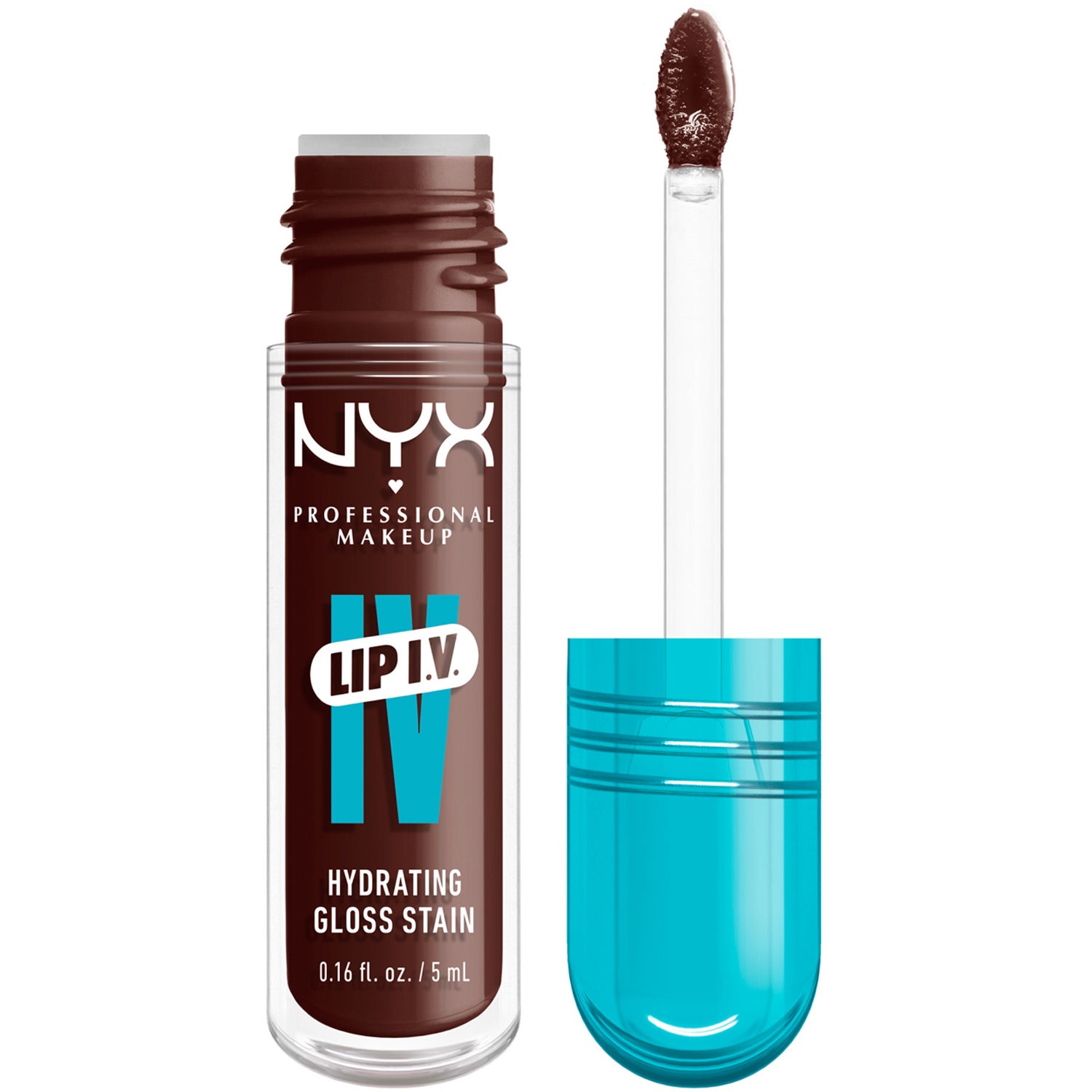 NYX Professional Makeup Lip I.V. Hydrating Gloss Stain 05 Mocha Me Wet - 5 ml