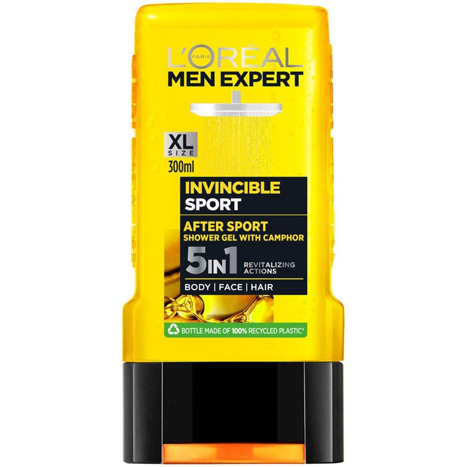 Bilde av L'oréal Paris Men Expert Shower Gel Invincible Sport After Sport With Camphor - 300 Ml