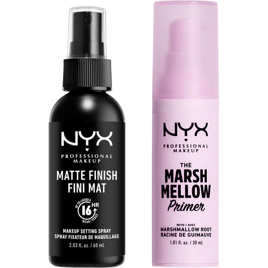Bilde av Nyx Professional Makeup Prep & Set Prep & Set Duo - Marshmellow Primer + Setting Spray Matte Finish