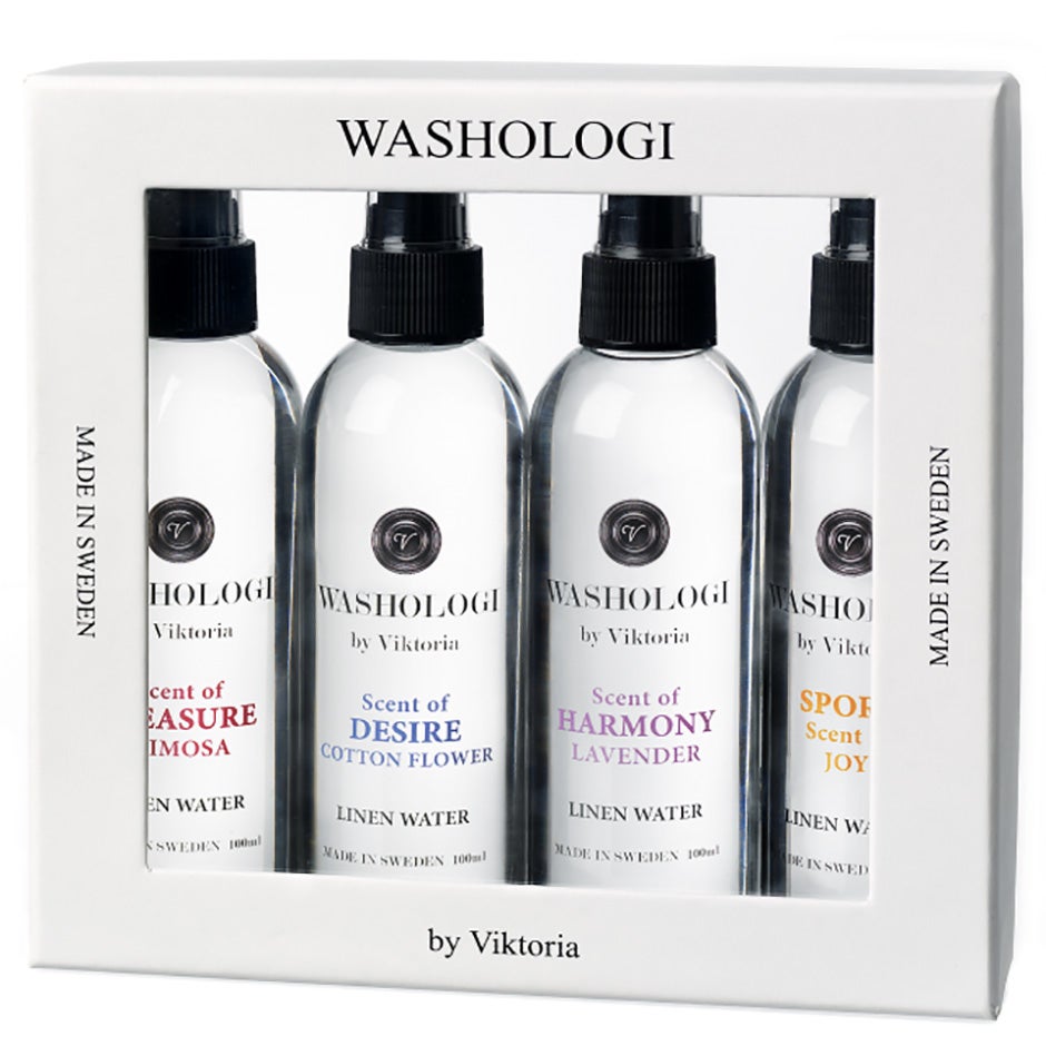 Washologi Gift Box - Cotton Flower, Lavendel, Mimosa & Jasmine Cotton Flower, Lavendel, Mimosa & Jasmine - 400 ml
