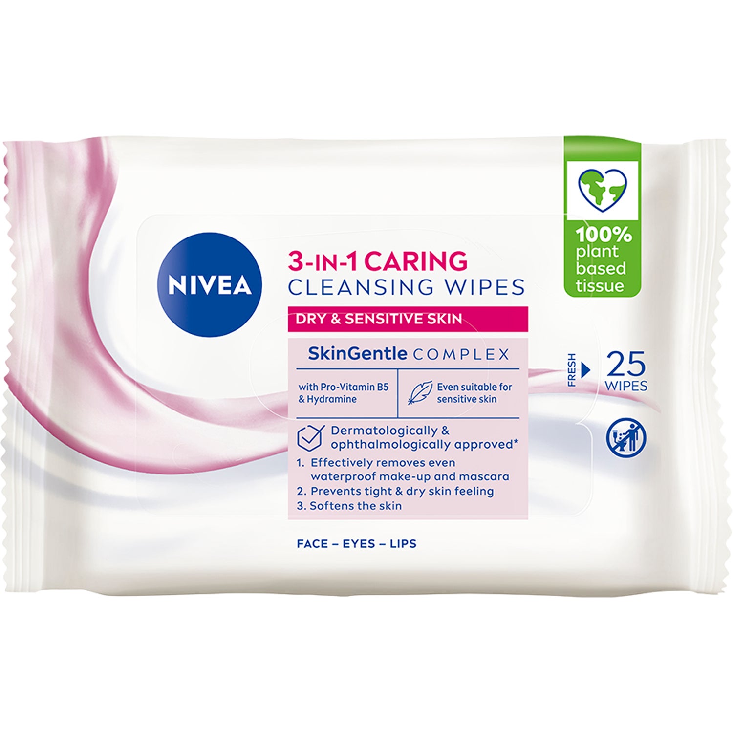 Nivea Caring Cleansing Wipes 25 stk