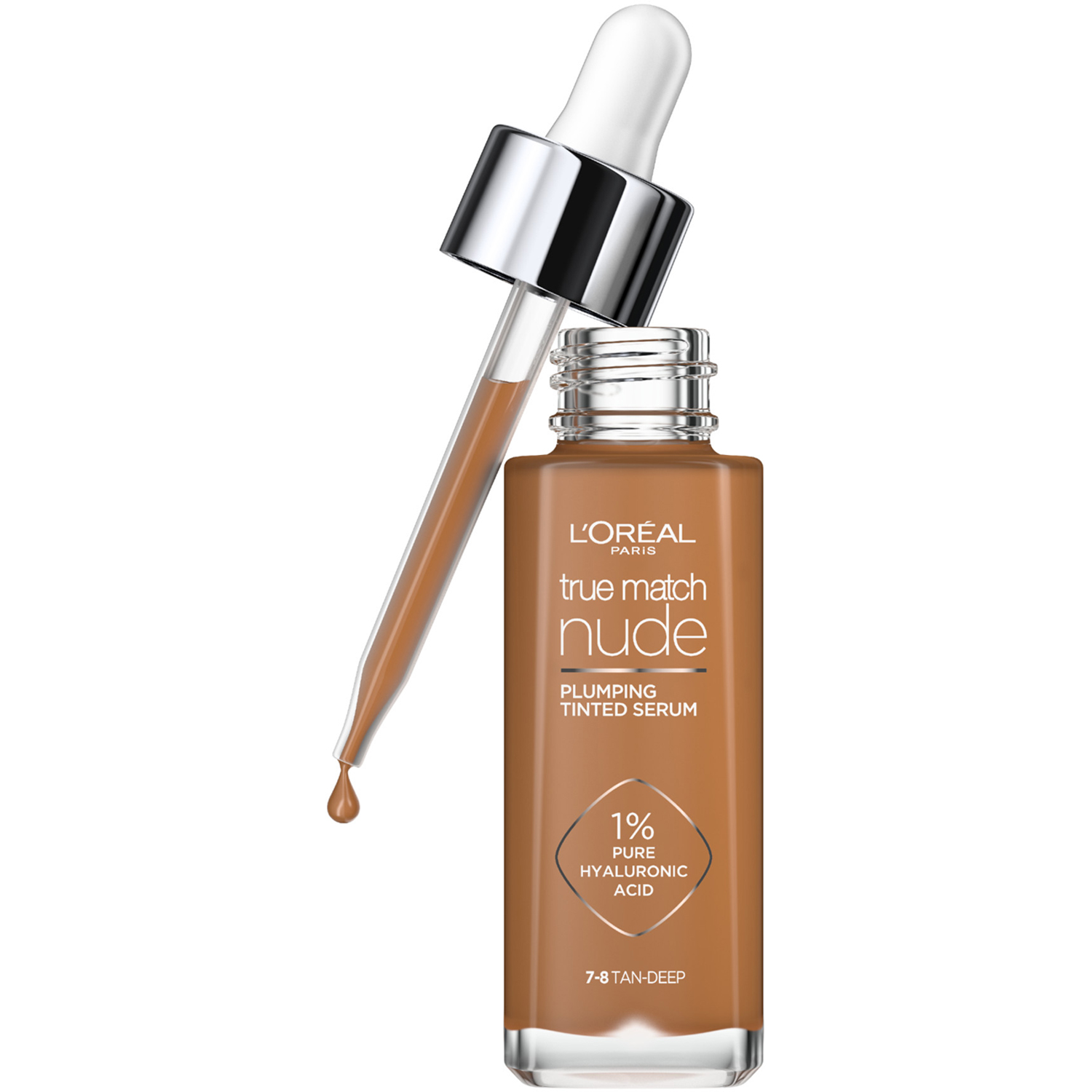 L'Oréal Paris True Match Nude Plumping Tinted Serum 7-8 Tan-Deep