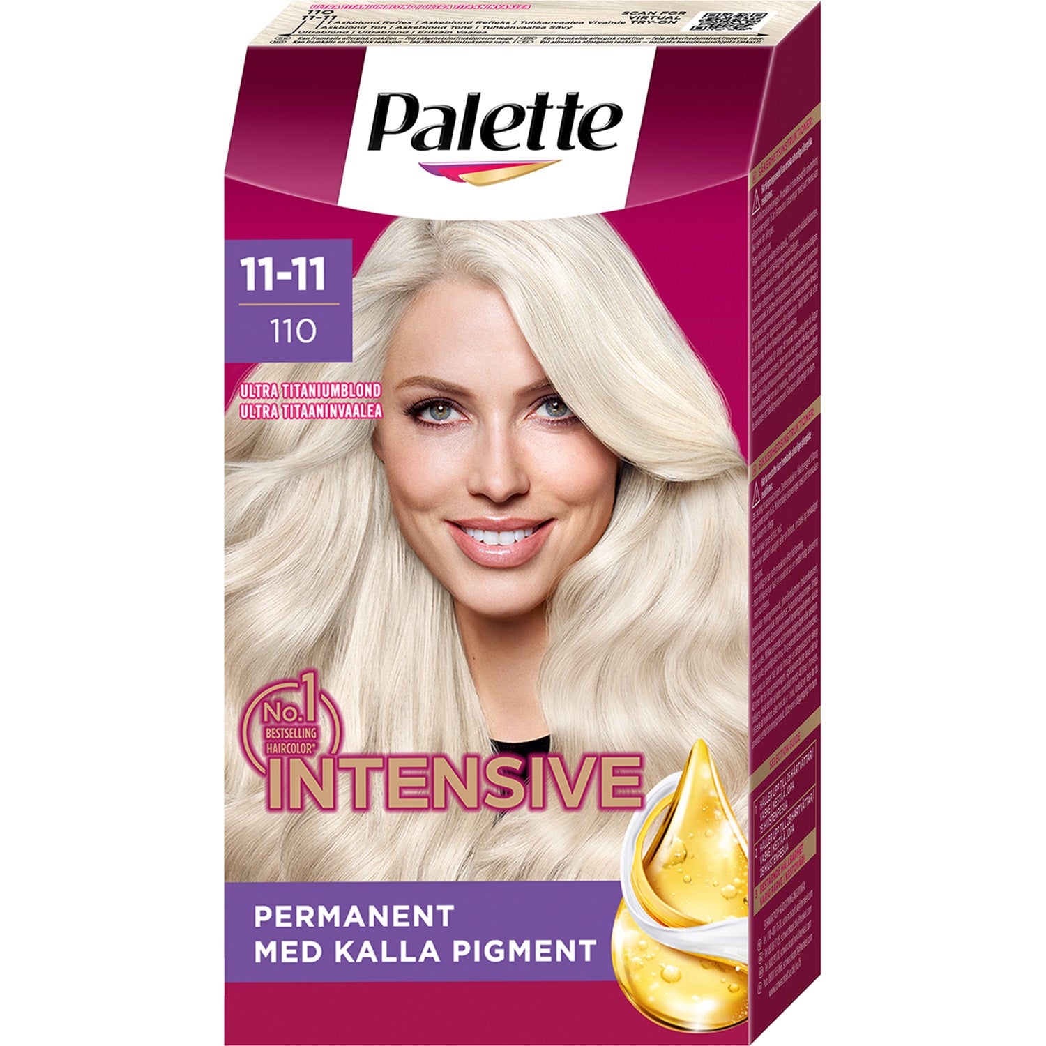 Schwarzkopf Palette Intensive Creme Coloration  11-11 Ultra Titan