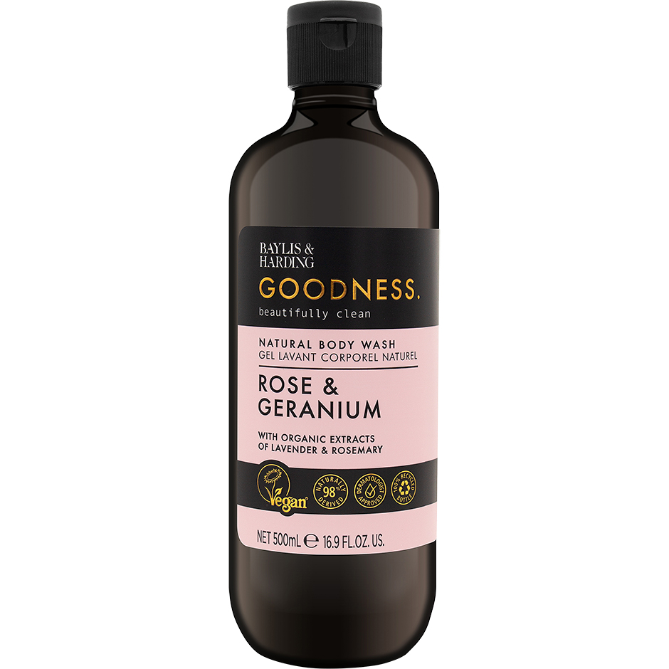 Goodness Rose & Geranium Body Wash 500ml