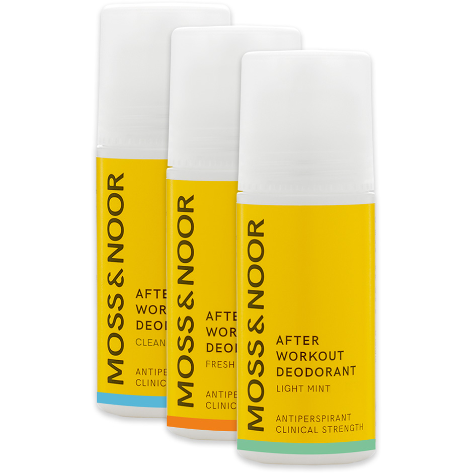 MOSS & NOOR After Workout Deodorant Mixed 3stk (Verdi 387,-)