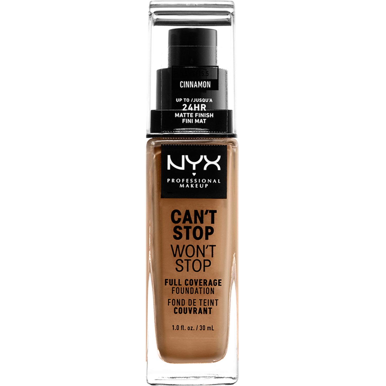 NYX Professional Makeup Can't Stop Won't Stop Foundation Cinnamon - 30 ml