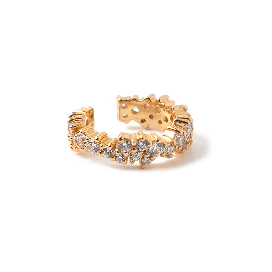 Crystal Cluster Single Ear Cuff