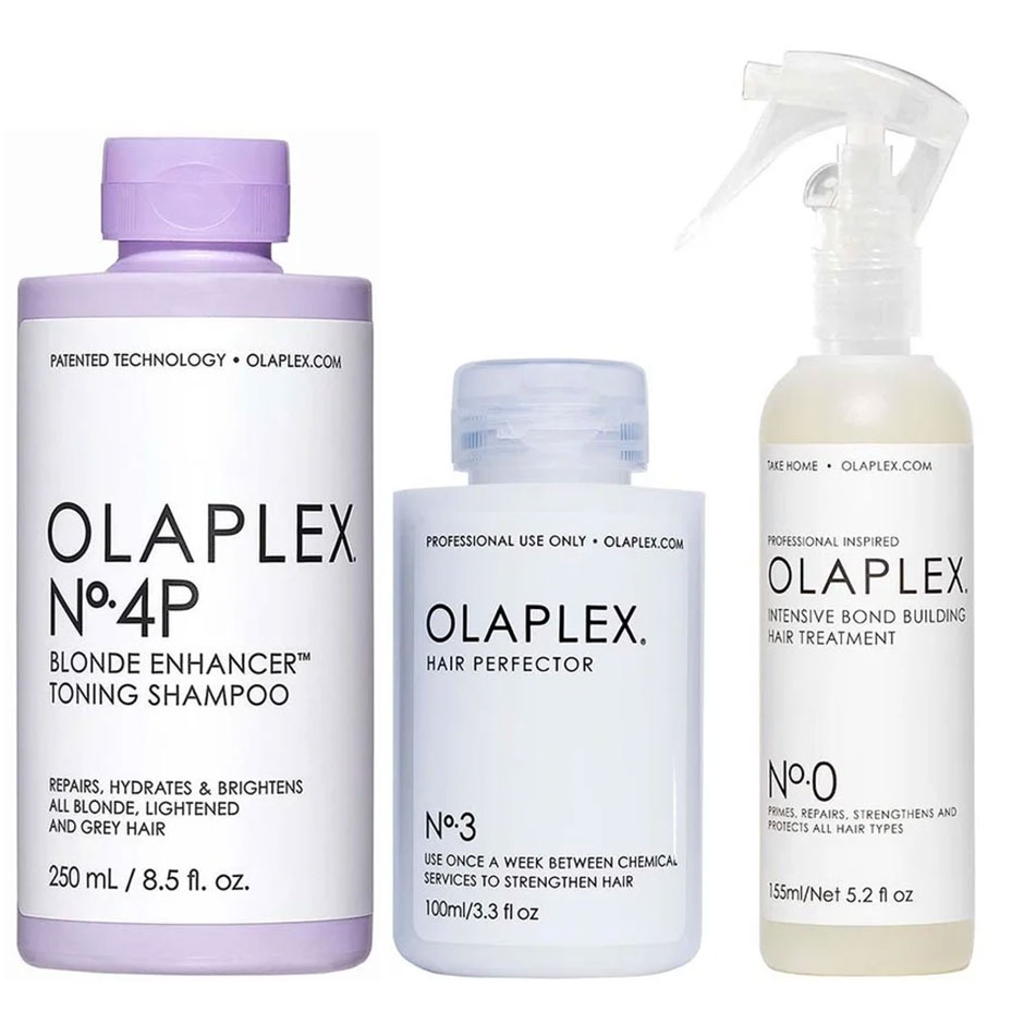 Bilde av Olaplex Olaplex Trio Silverschampoo & No.3 & No.0