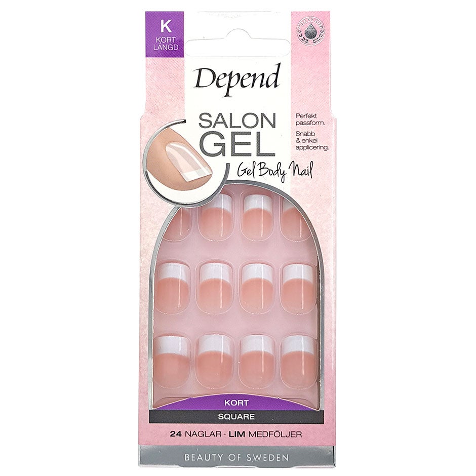 Bilde av Depend Salon Gel Rosa Square Kort