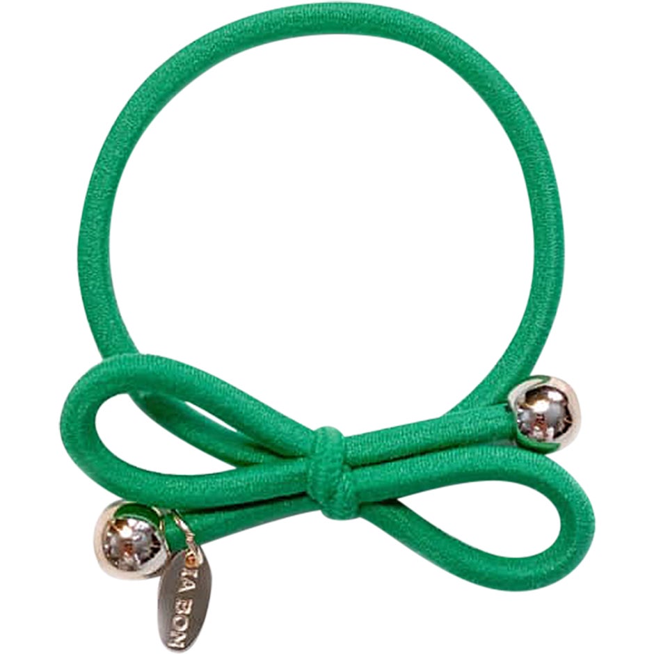 Bilde av Ia Bon Hair Tie Gold Bead Kelly Green