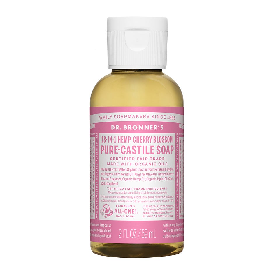 Bilde av Dr. Bronner's Pure Castile Liquid Soap Cherry Blossom - 60 Ml