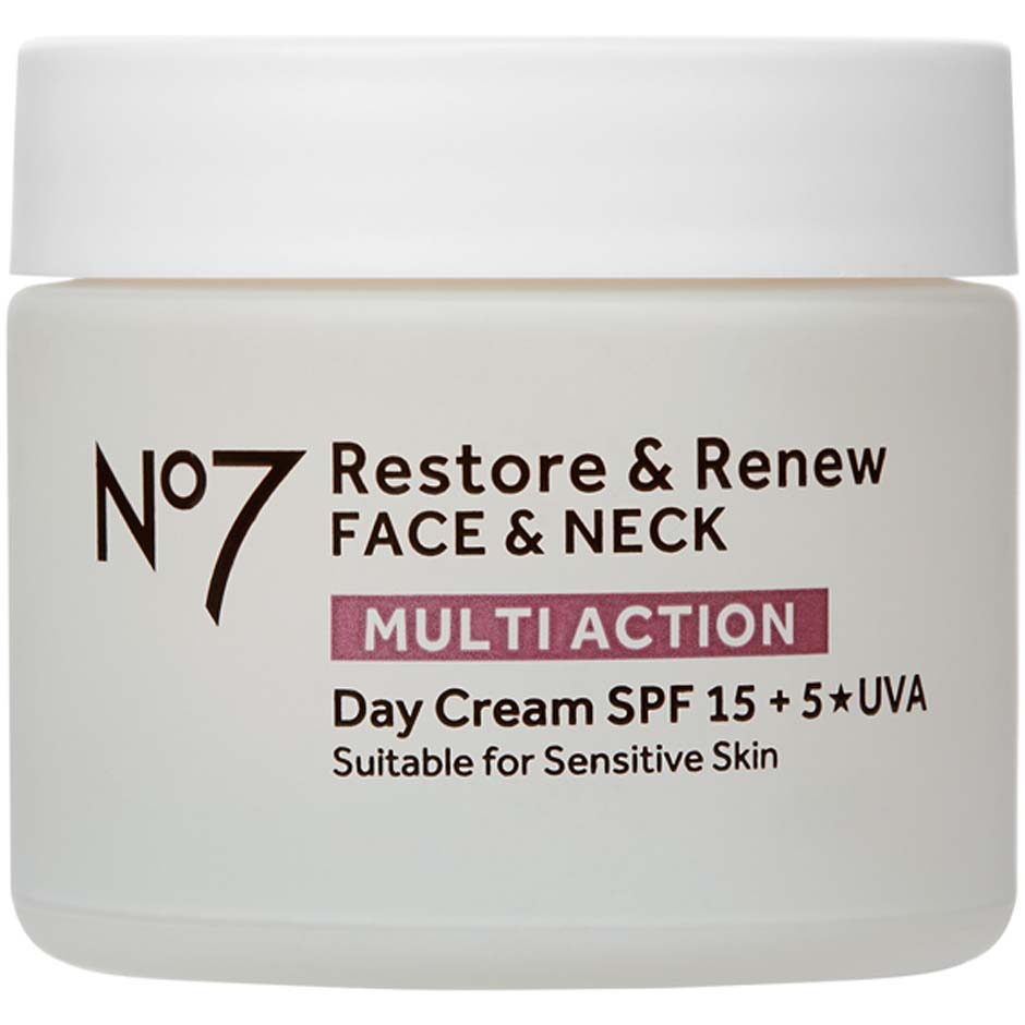 Bilde av No7 Restore & Renew Multi Action Day Cream Day Cream For Wrinkles And Firmer Skin, Spf15 - 50 Ml