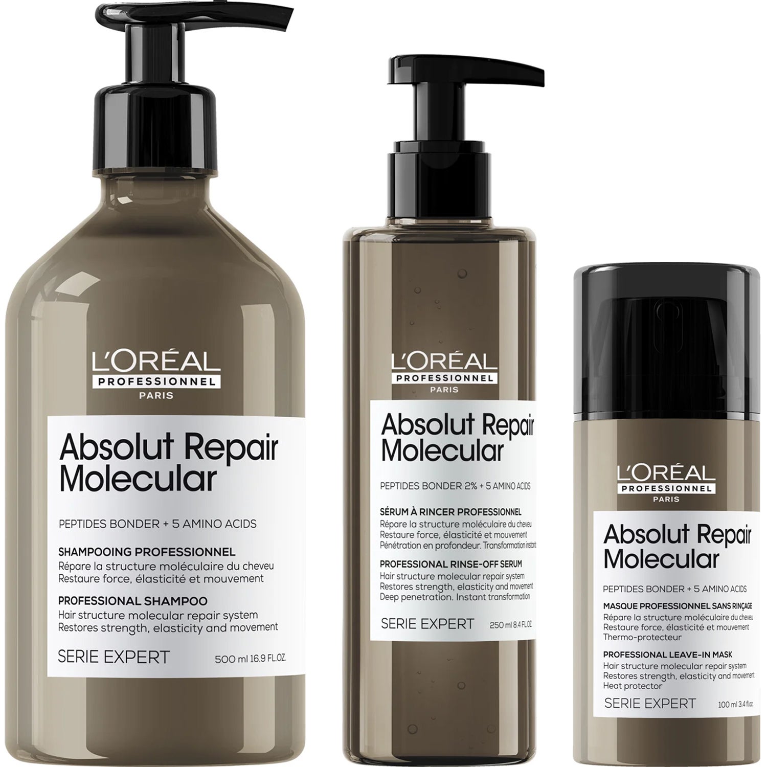 L'Oréal Professionnel Absolut Repair Molecular Shampoo & Rinse-Out Serum