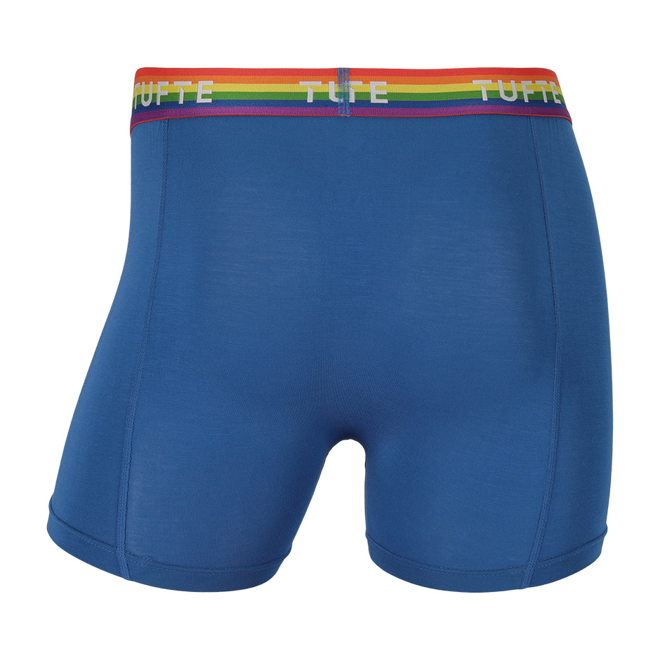 Men Softboost Boxer Blue/Rainbow