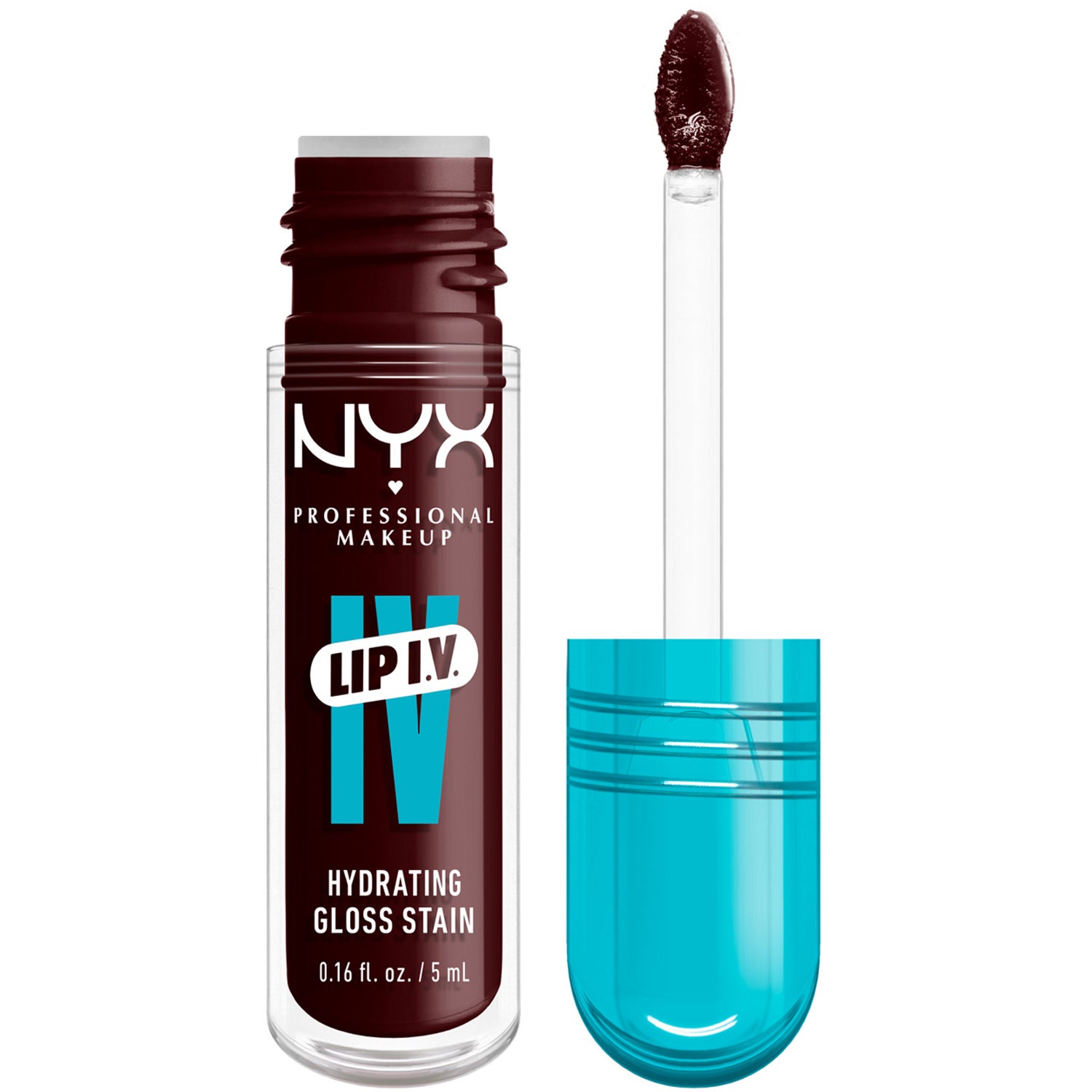 NYX Professional Makeup Lip I.V. Hydrating Gloss Stain 15 Water 'Bout Wine? - 5 ml