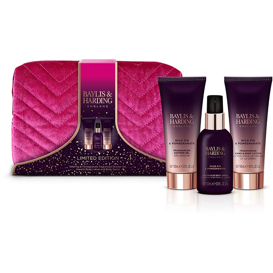 Bilde av Baylis & Harding Wild Fig & Pomegranate Wash Bag Set