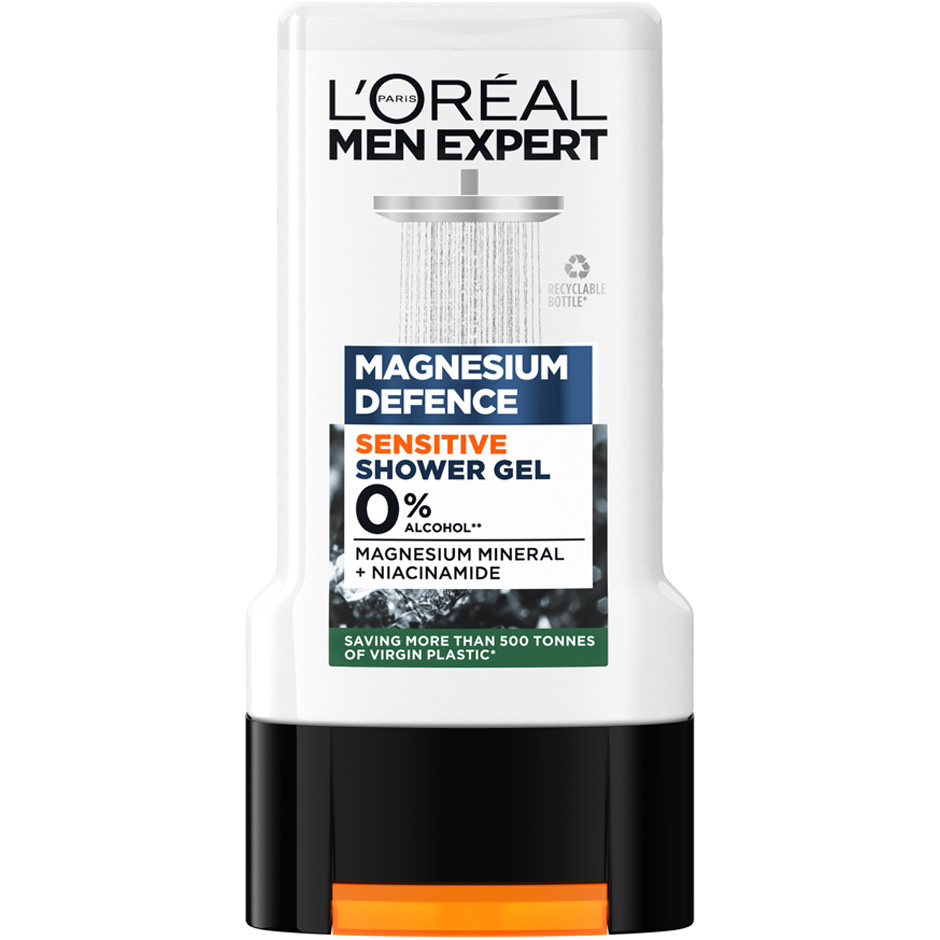 Bilde av L'oréal Paris Men Expert Magnesium Defense Sensitive Shower Gel - 300 Ml