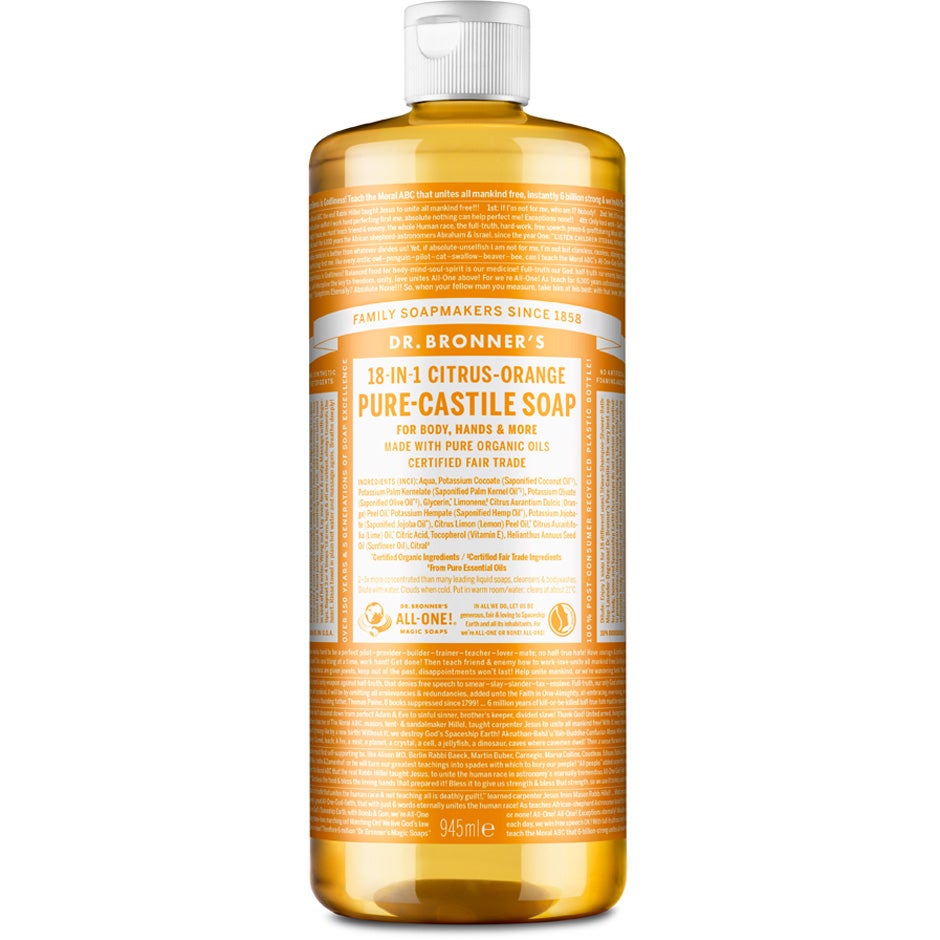 Dr. Bronner's Pure Castile Liquid Soap Citrus-Orange 945 ml