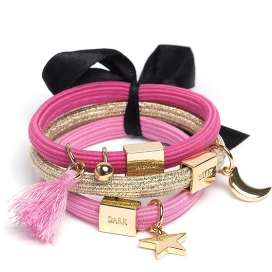 Hair Ties 3 Pk Charm Combo