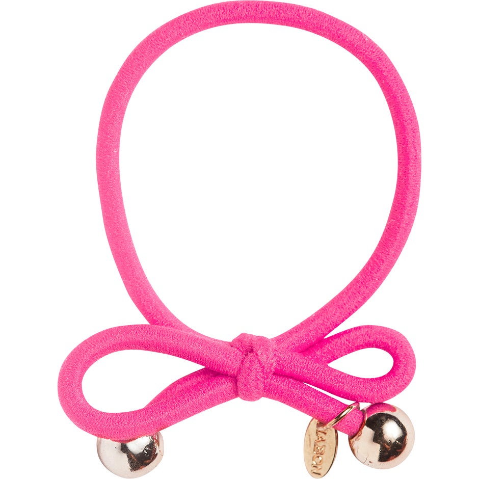 Bilde av Ia Bon Hair Tie Gold Bead Neon Pink