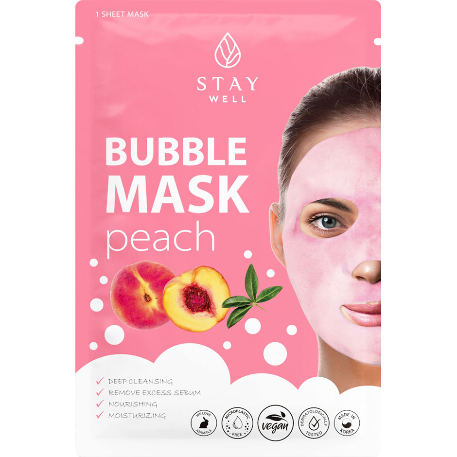 Bilde av Stay Well Deep Cleansing Bubble Mask Peach 1pcs