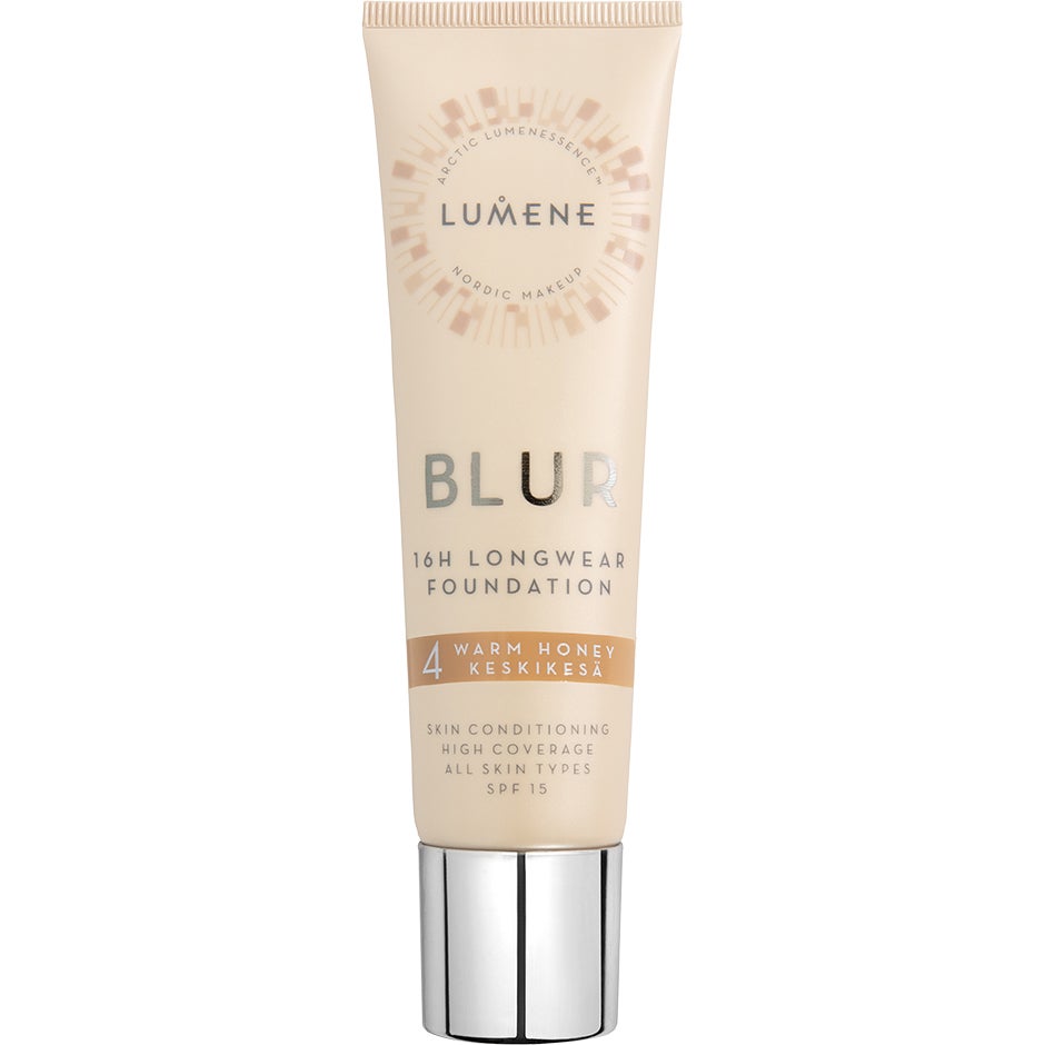 Lumene Blur 16H Longwear Foundation SPF15 4 Warm Honey - 30 ml