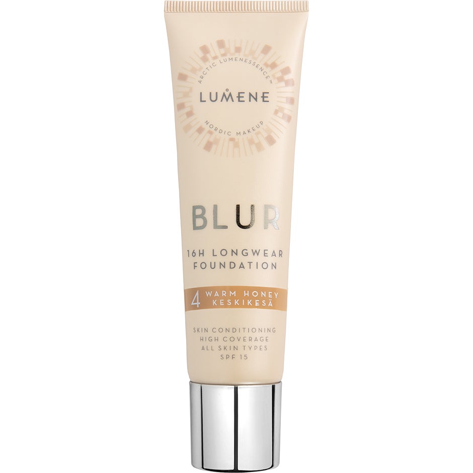 Bilde av Lumene Blur 16h Longwear Foundation Spf15 4 Warm Honey - 30 Ml