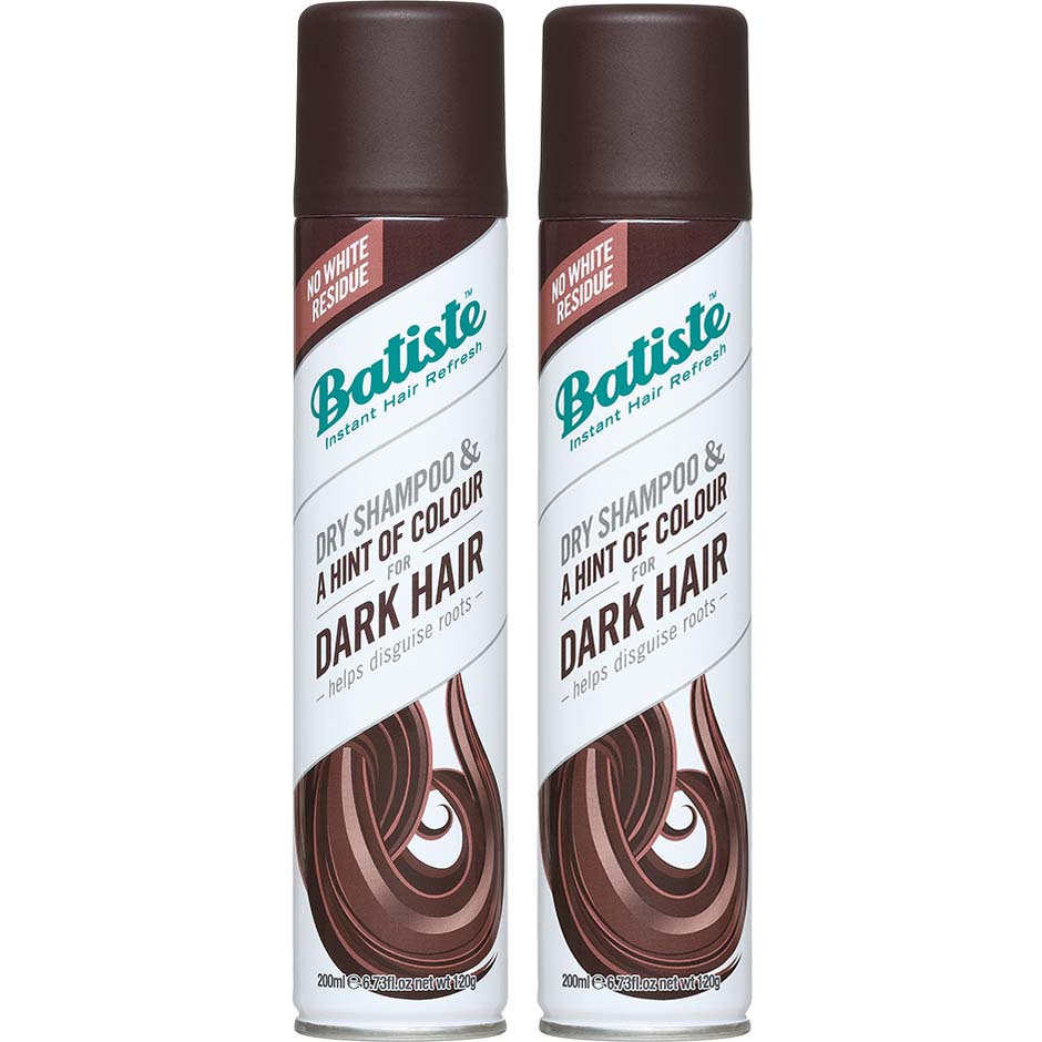 Bilde av Batiste Dry Shampoo Dark & Deep Brown Duo 2 X Dry Shampoo 200ml
