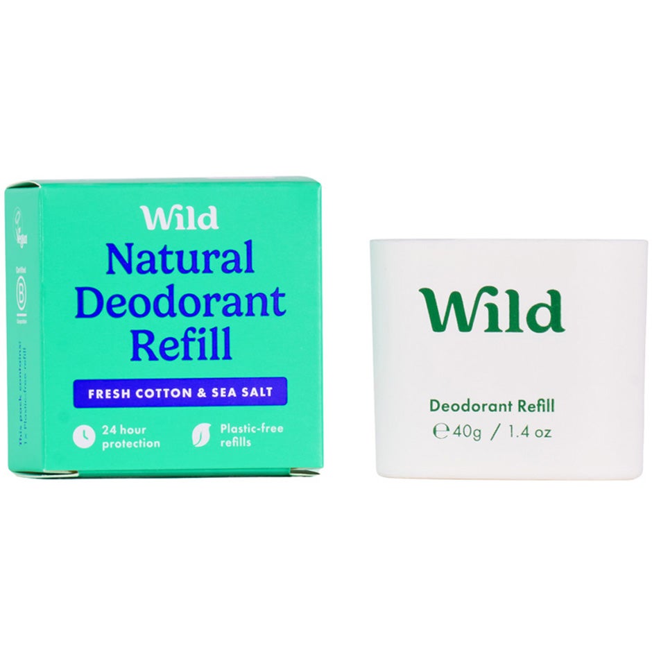 Bilde av Wild Deo Fresh Cotton & Sea Salt Refill - 40 G