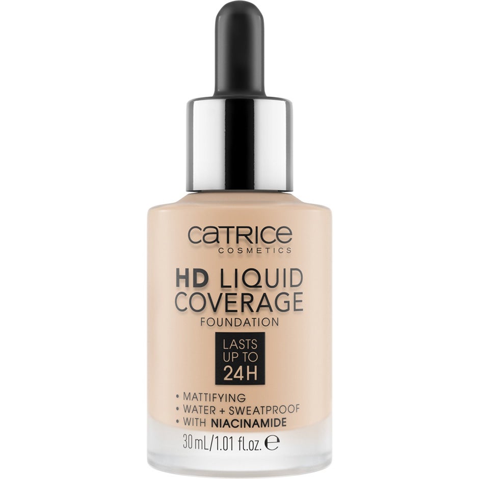 Bilde av Catrice Hd Liquid Coverage Foundation 010 Light Beige - 30 Ml