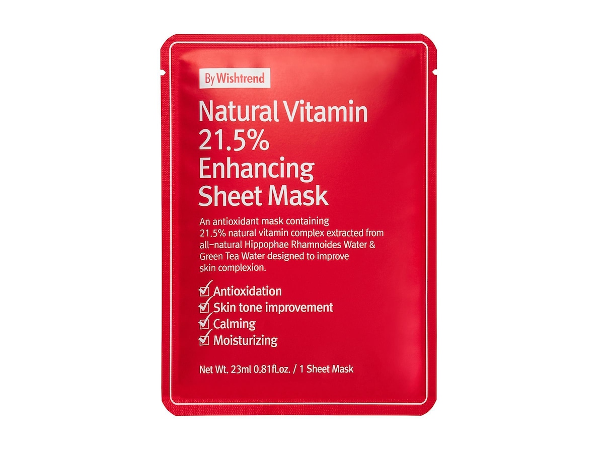 Bilde av By Wishtrend Natural Vitamin 21,5 % Enhancing Sheet Mask 21 G