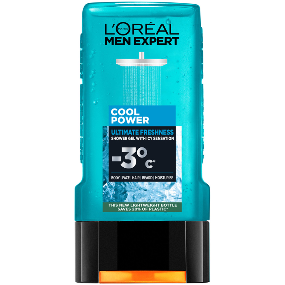 Bilde av L'oréal Paris Men Expert Shower Gel Cool Power Ultimate Freshness With Ice Technology - 300 Ml
