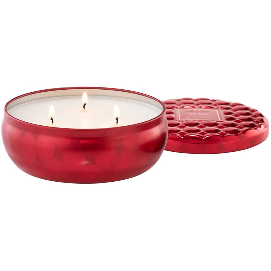 Bilde av Voluspa 3-wick Tin Candle Cherry Gloss - 340 G