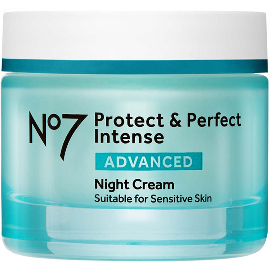 Bilde av No7 Protect & Perfect Intense Advanced Night Cream For Fine Lines, Radiance Night Cream For Fine Lines And Energised Skin - 50 Ml