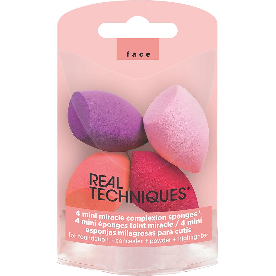 Real Techniques Mini Miracle - complexion sponge (pack of 4)