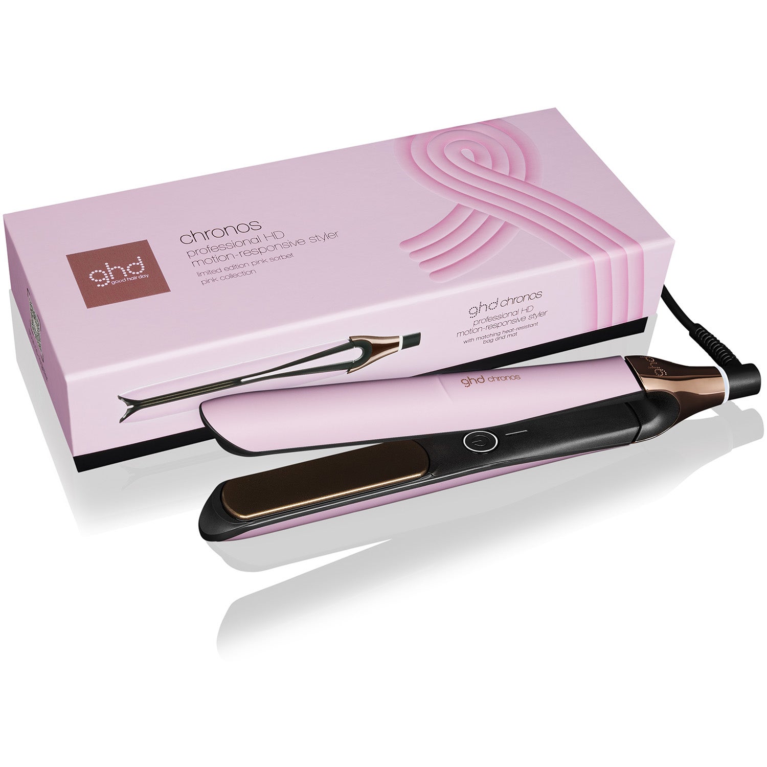 ghd Chronos Limited Edition Hair Straightener Pink Sorbet – 1 pcs