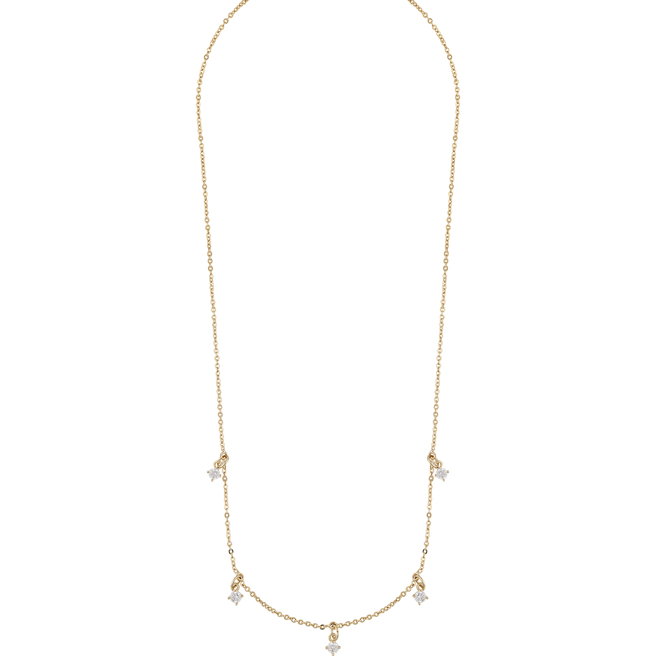 Audry Stone Charm Neck 42 G/Clear